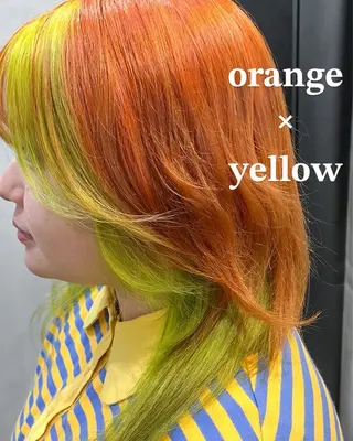 セミロング カラー ハイトーン/韓国風/ 艶髪/吉祥寺のヘアスタイル