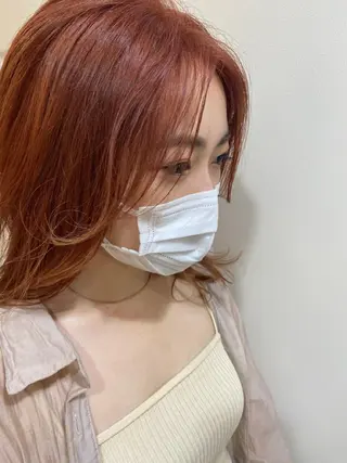 ミディアム カラー salowin渋谷kitaya park前所属・RIKA韓国ヘア/く びれヘア/上品カラーのヘアスタイル