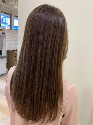 ロング カラー ボブ/美髪矯正 /佐藤　奈巳のヘアスタイル