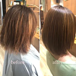 ミディアム hair salon Arllon(アルロン)所属・酸性縮毛矯正　美髪 特化サロン　八百村のヘアスタイル
