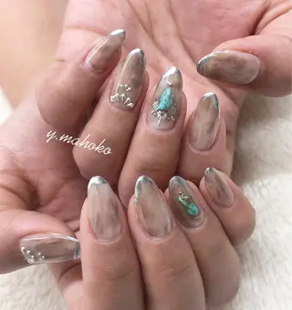 ネイル She nail studio 原宿所属・パラジェル有/ スカルプ/mahoのネイルデザイン