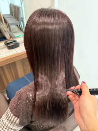 セミロング カラー パーマ 藤井 真奈美のヘアスタイル