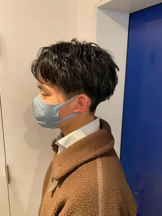 パーマ メンズ シャドウパーマ/ 波巻パーマYu-Kiのヘアスタイル