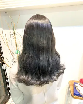 ミディアム カラー ヘアアレンジ 大宮/山口 竣也のヘアスタイル