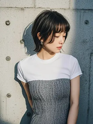 ショート ウルフカット 811 大阪梅田 ウルフのヘアスタイル