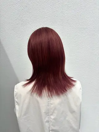 ミディアム カラー PARAISO南公園店所属・パライソ南公園店小嶋 さつきのヘアスタイル