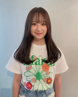 セミロング knock所属・knock　國友 華乃のヘアスタイル