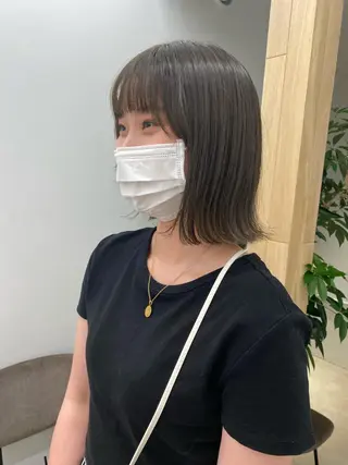 ミディアム カラー 艶カラー 🤍🫧/makoのヘアスタイル