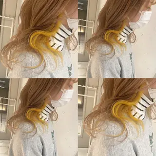 ミディアム カラー カジュアルを女っぽく 𝗮𝘆𝗮𝗰𝗼のヘアスタイル