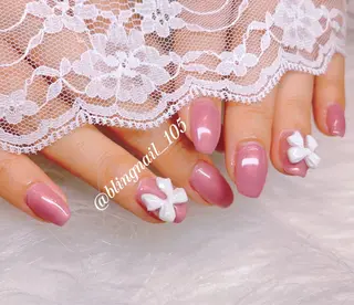 ネイル 23時まで❤︎韓国、 ワンホンネイルのネイルデザイン