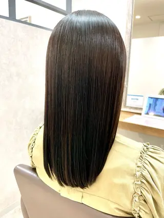 セミロング 髪質改善×METEO 店長 貞松直也のヘアスタイル