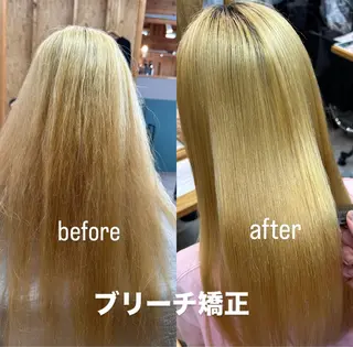 ロング ブリーチ屋さん/ブリ ーチ矯正🫧あずみのヘアスタイル