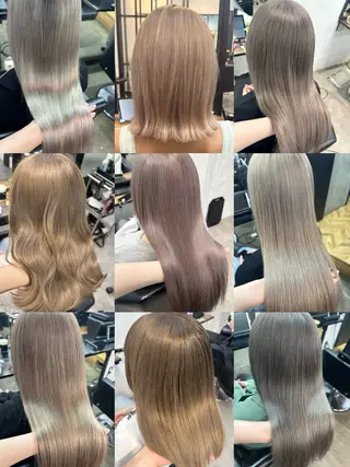 セミロング カラー 🫧シールエクステ/ 艶カラー🫧アサミ️のヘアスタイル