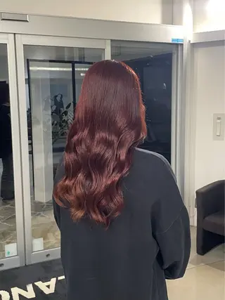 ロング カラー 韓国ヘア/透明感カラ ー/メンズレディースのヘアスタイル