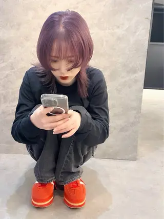 ミディアム カラー LouLou Hair【ルルヘアー】所属・LouLou/ emmaのヘアスタイル