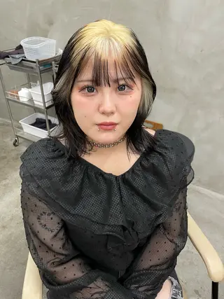 セミロング カラー スパイラルパーマ 🌐hina⭐️のヘアスタイル