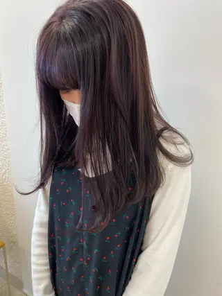 セミロング カラー レイヤー/ウルフ🤎 mayo.のヘアスタイル