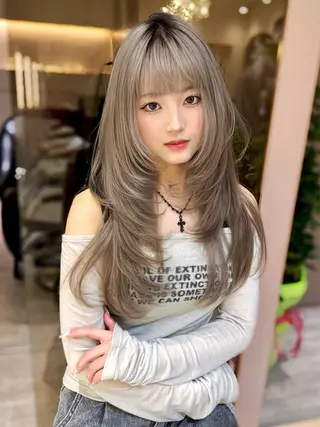 ショート レイヤー/韓国❣️ 髪質改善/e_kiのヘアスタイル