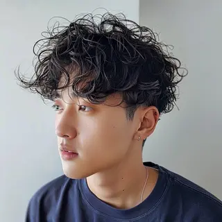 メンズ 艶髪カラー💙ྀི/ アイ兼任👀/ミナルのマツエク・マツパデザイン