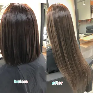 ロング カラー 下妻 カラーエクステ難波のヘアスタイル