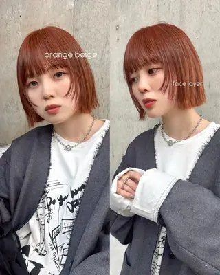 ショート カラー yuuka/ボブ/ダ ブルカラー/髪質改善のヘアスタイル