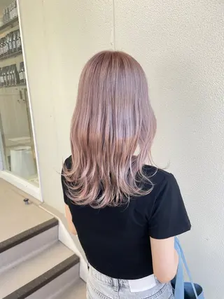 ロング カラー ヘアアレンジ 艶髪✨寒色カラー✨ 翁長孝輔のヘアスタイル