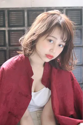 ミディアム 髪質改善 ami byAbsoのヘアスタイル