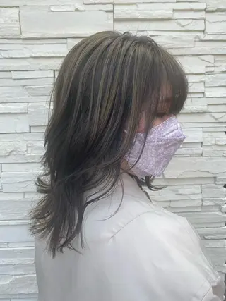 セミロング 😺ヒアリング 重視😺小川のヘアスタイル