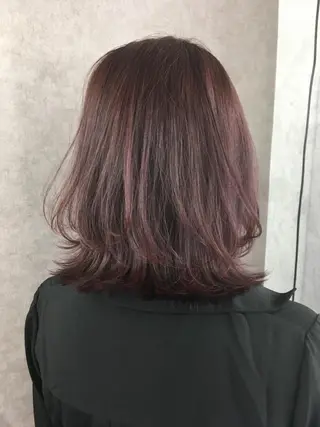 ミディアム カラー ツイストスパイラル パーマ🟡KYOUのヘアスタイル