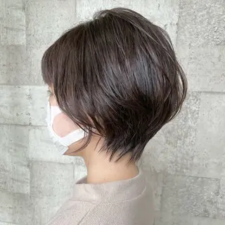 ショート カラー パーマ 村上 遥香 店長スタイリストのヘアスタイル