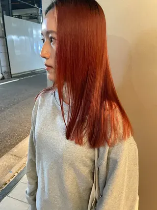 セミロング カラー 吉田一輝 外国人パーマのヘアスタイル