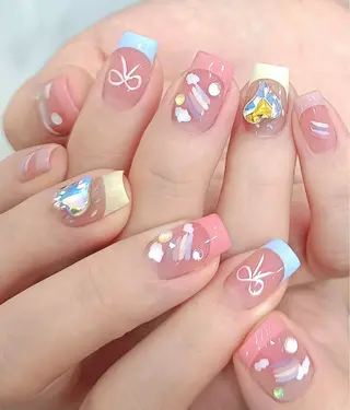 ネイル パラジェル登録店　Nailsalon Amour  上野湯島店所属・🫧 はる🩵のネイルデザイン