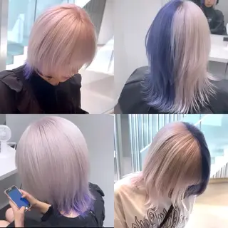 カラー salowin iori原宿B1店所属・ハイトーン/髪質改善 原宿𝑺𝑬𝑵𝑨のヘアスタイル