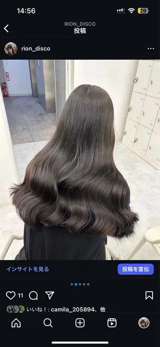 ロング カラー モテ艶🪄透明感カラ ー🦋RION🦋のヘアスタイル