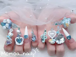 ネイル MoMoA Nail ネイル長さ出し専門店のネイルデザイン