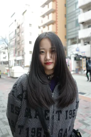 ロング ハイトーン/ ウルフ/suzuhaのヘアスタイル