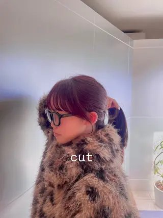 ミディアム 🕊️小顔カット 暖色系🍒/偉楓のヘアスタイル