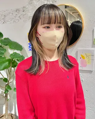 セミロング 石井 菜々のヘアスタイル