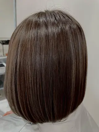 ミディアム カラー Agu  hair  西川田店所属・大橋 綾子のヘアスタイル