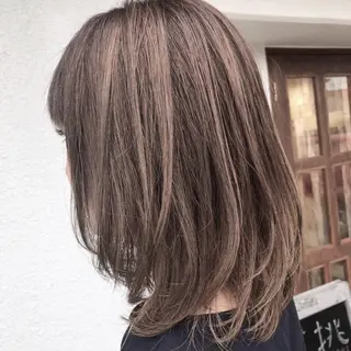 ミディアム カラー レイヤーカット匠 イソザキノリユキのヘアスタイル