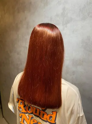 セミロング 🎀暖色カラー／ボブ 🎀MOMONAのヘアスタイル