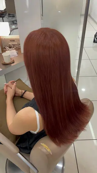 ロング カラー 羽エクステ/シール エクステ/横浜駅5分のヘアスタイル