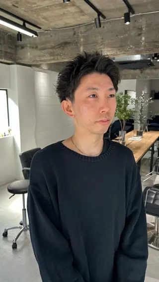 ショート メンズ fifth 原宿　【フィフス】所属・fifth/メンズ パーマ/川﨑泰就のヘアスタイル