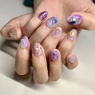 カラー ネイル マツエク・マツパ 福田 加奈のネイルデザイン