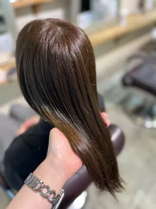 ロング カラー フェザーパーマ🌙 毛流れ yuzukiのヘアスタイル