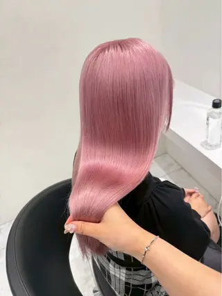 ロング カラー ハイトーンカラー💞 くるみ🎀のヘアスタイル