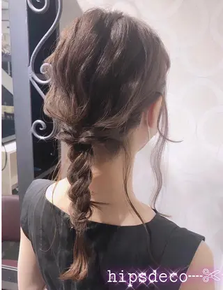 セミロング 韓国ヘア ♡tomimaのヘアスタイル