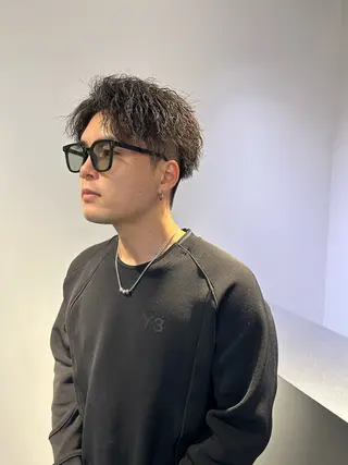 ショート パーマ メンズ stimulus所属・stimulus/ HAYATOのヘアスタイル