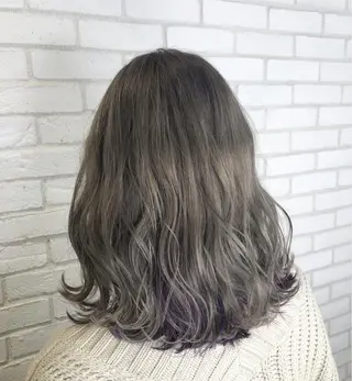 ミディアム カラー パーマ ヘアアレンジ メンズ キッズ ネイル マツエク・マツパ 新宿/髪質改善/ 美髪矯正✨浅江通友のヘアスタイル