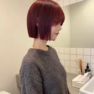 ミディアム 舟橋耀/ブリーチカラ ー/レイヤーカットのヘアスタイル